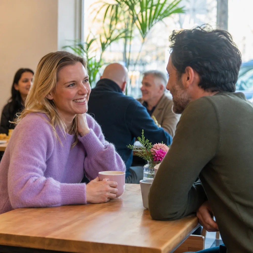 Adult writing an honest local dating profile on a mobile phone